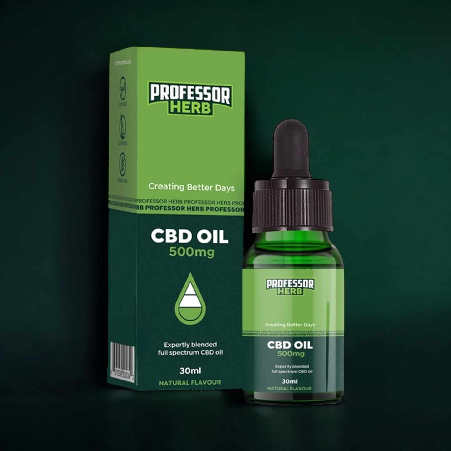 Professor Herb CBD MCT Tincture Oil 500mg 30ml
