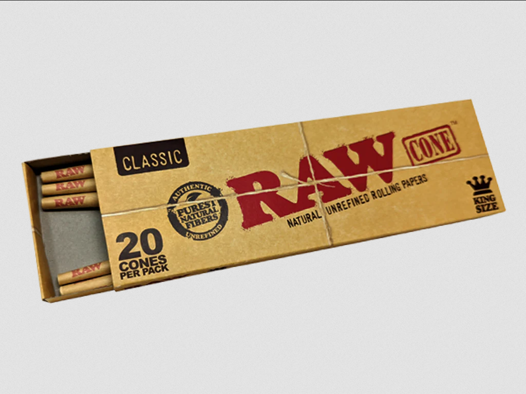 RAW Classic King Size Pre Rolled Cones - 20 Pack