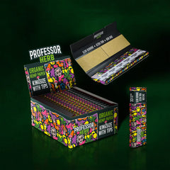 Professor Herb King Size Rolling Papers & Tips - Organic Hemp Paper