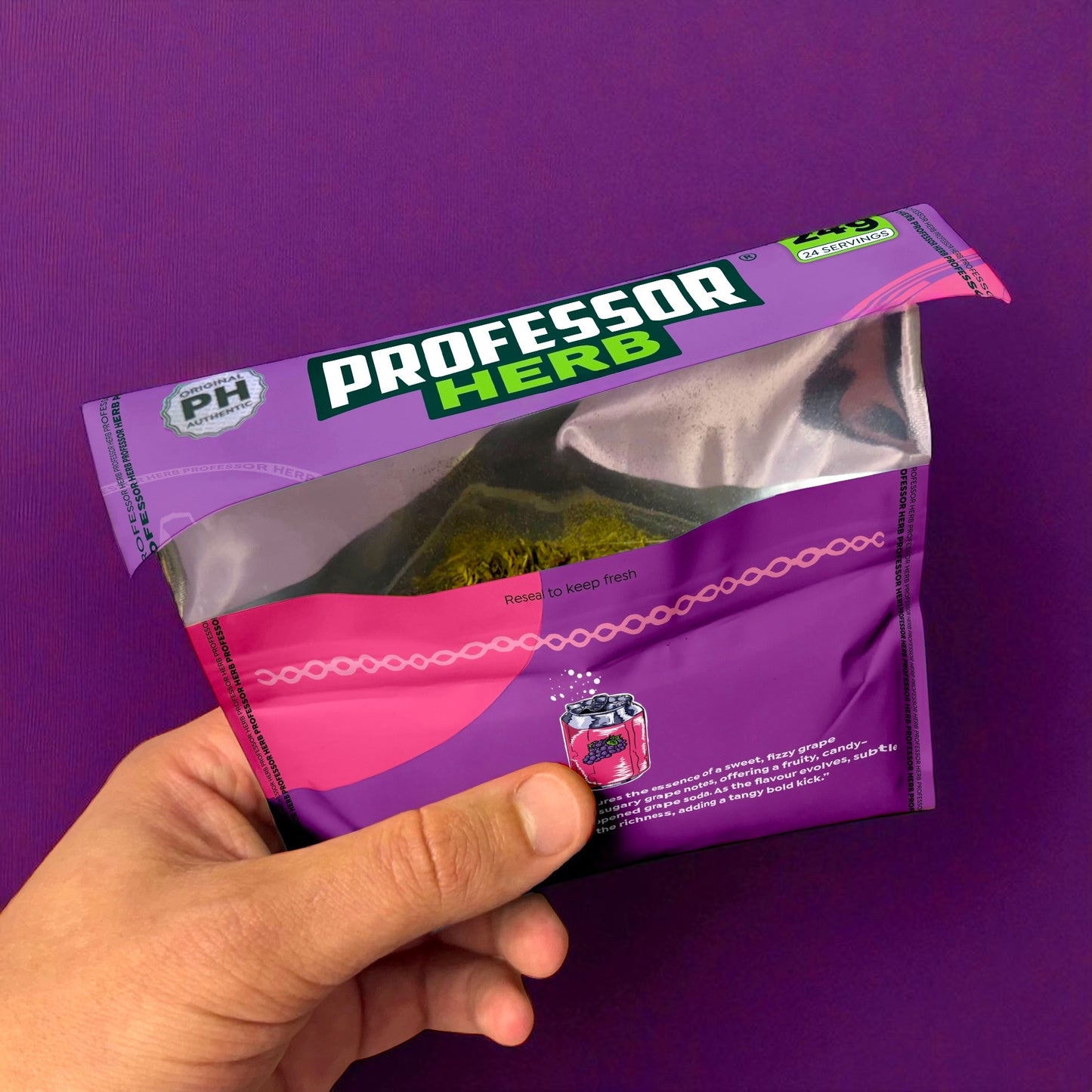 Professor Herb Premium Hemp Blend (Box of 10) - Grape Soda