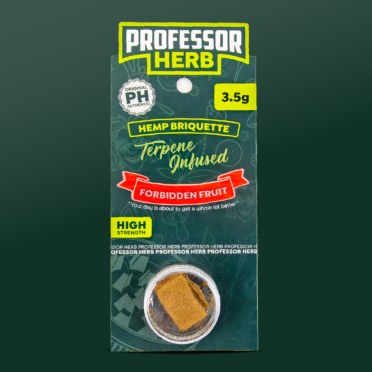 Buy Professor Herb Hemp Briquette Hash (3.5g) - Forbidden Fruit