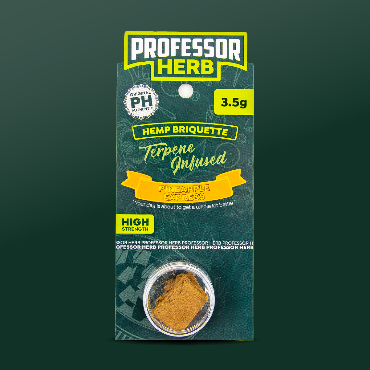 Buy Professor Herb Hemp Briquette Hash (3.5g) - Pineapple Express
