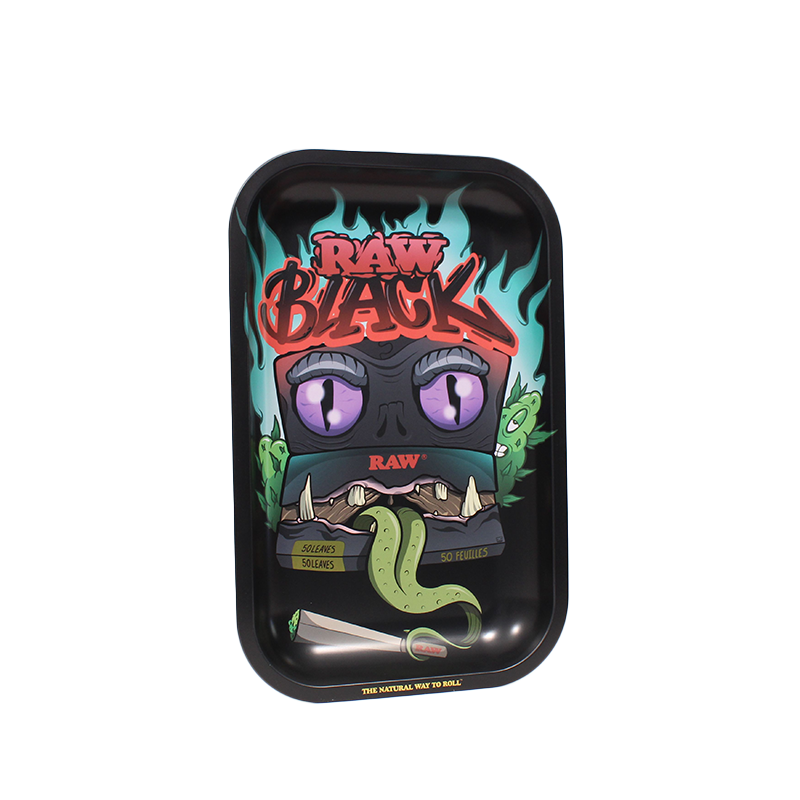 RAW 'Black Monster' Rolling Tray (Small 11" x 7")