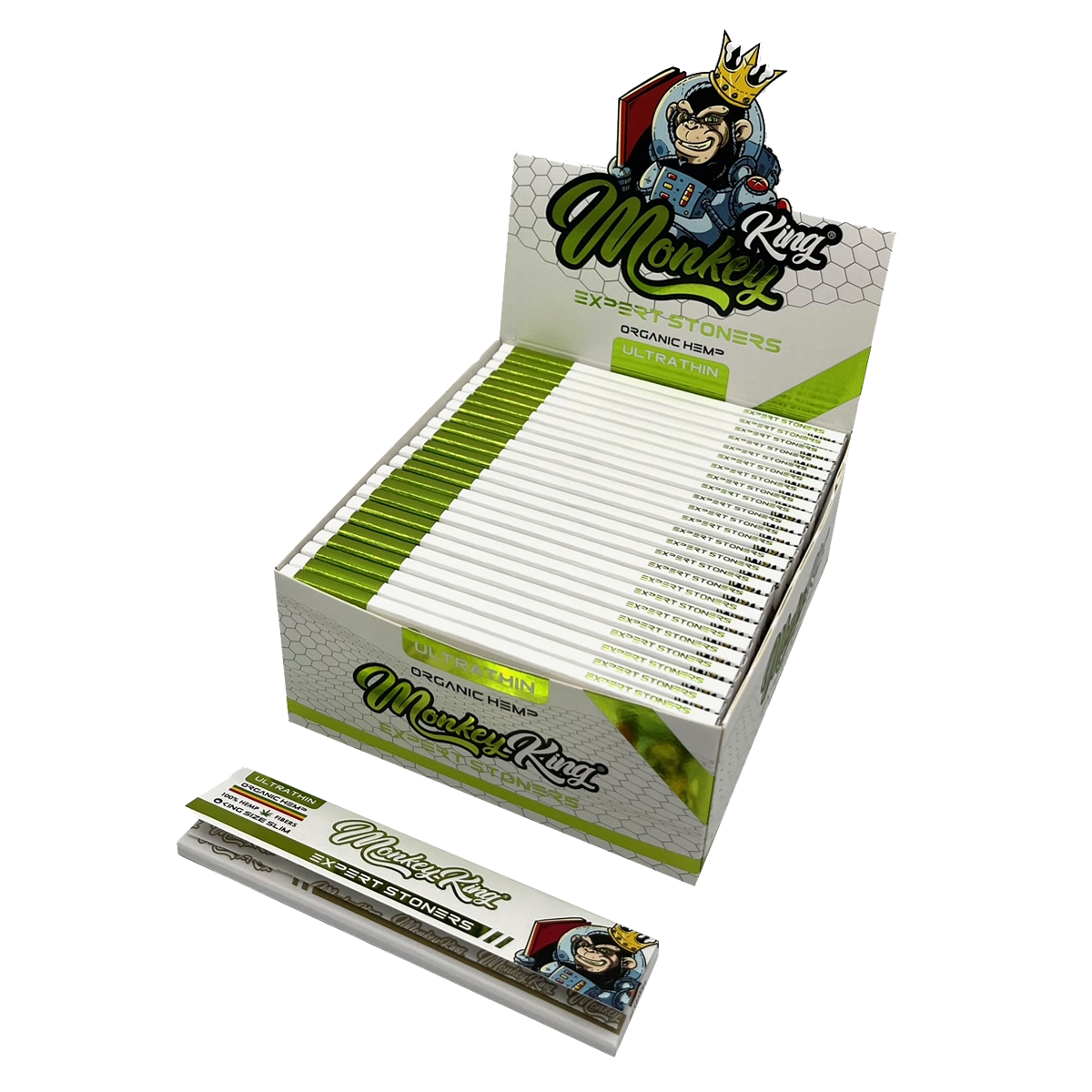 Monkey King Expert Stoners Rolling Papers: Hemp - King Size Ultra Thin
