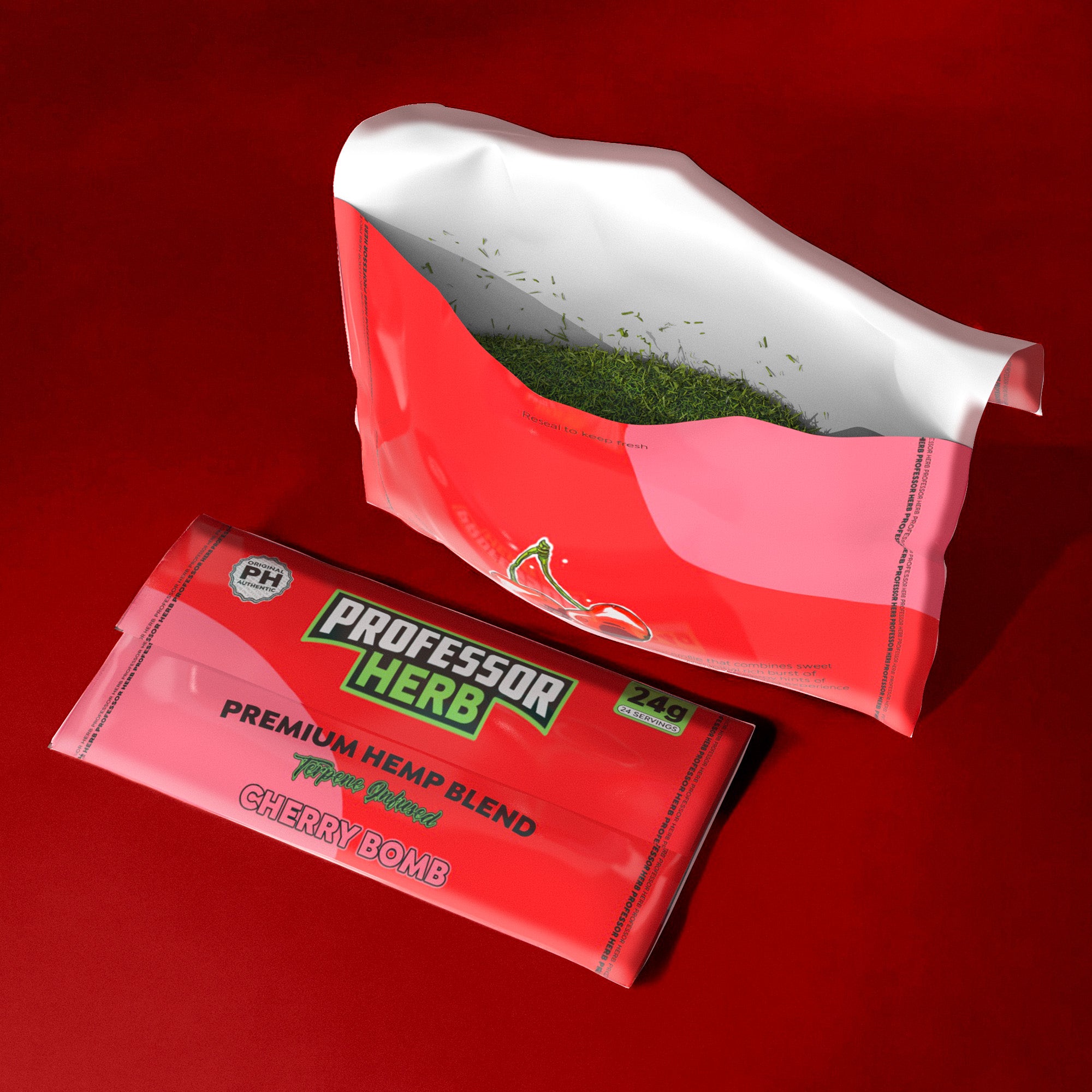 Professor Herb Premium Hemp Blend (24g) - Cherry Bomb