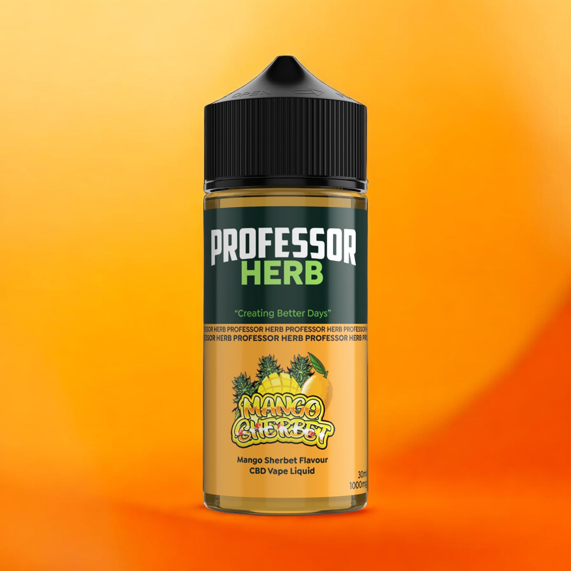 Professor Herb CBD Vape Liquid 1000mg/30ml - Mango Sherbet