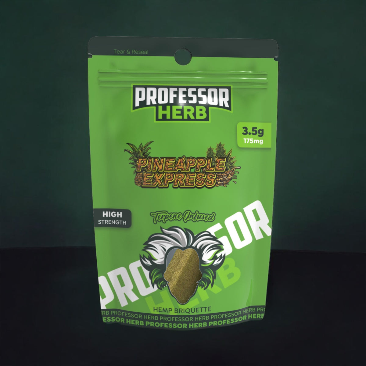 Professor Herb Hemp Briquette Hash (3.5g) - Pineapple Express