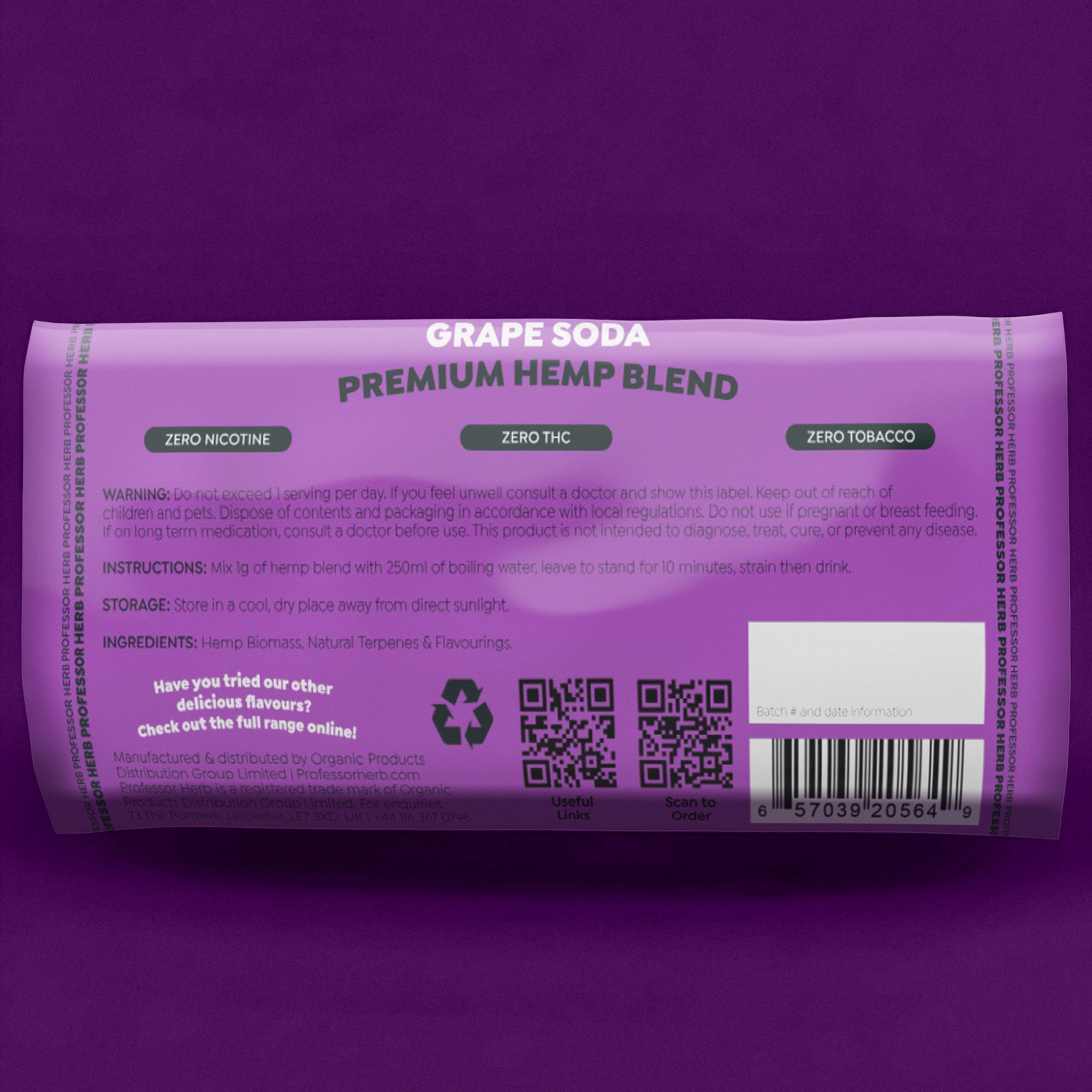 Professor Herb Premium Hemp Blend (24g) - Grape Soda