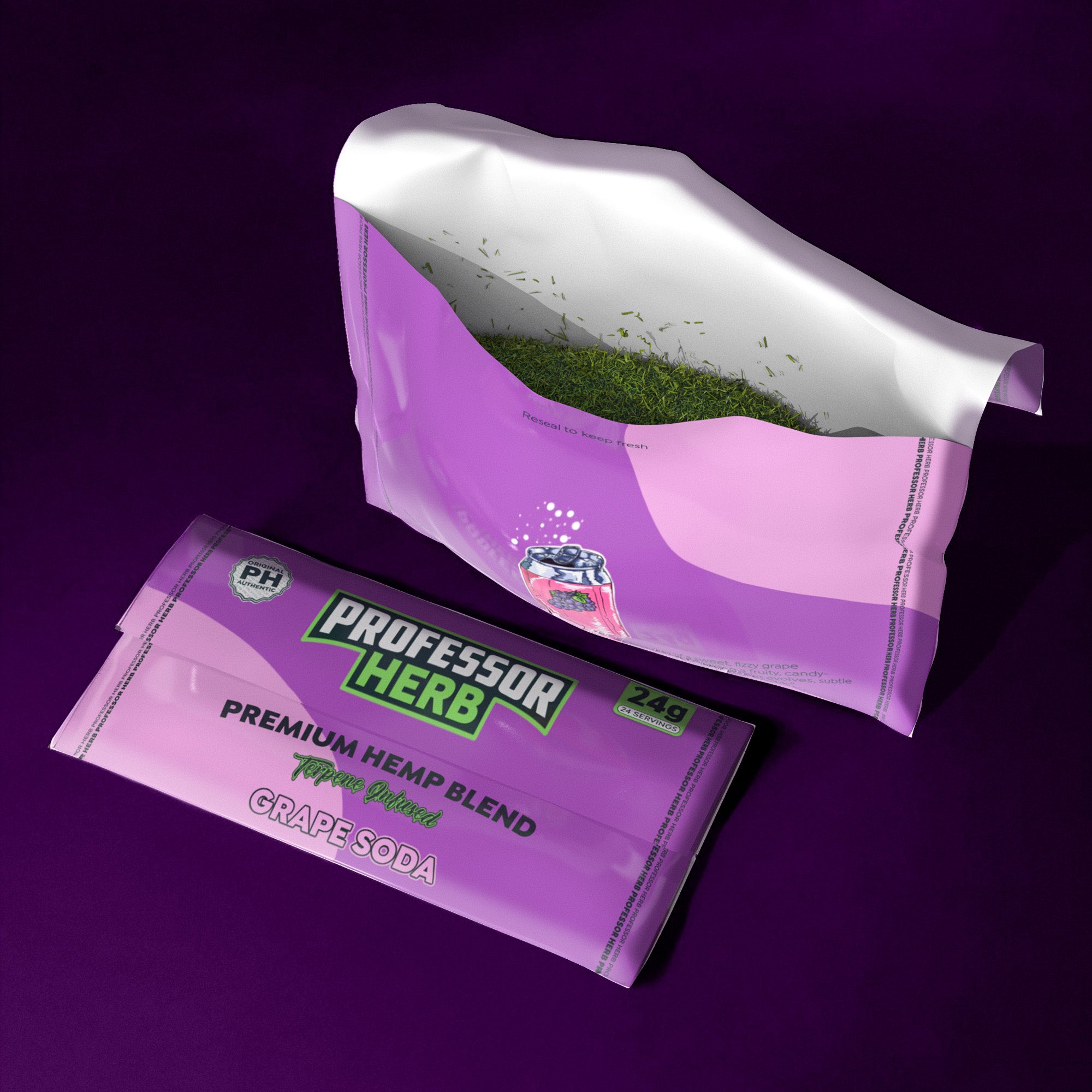 Professor Herb Premium Hemp Blend (24g) - Grape Soda