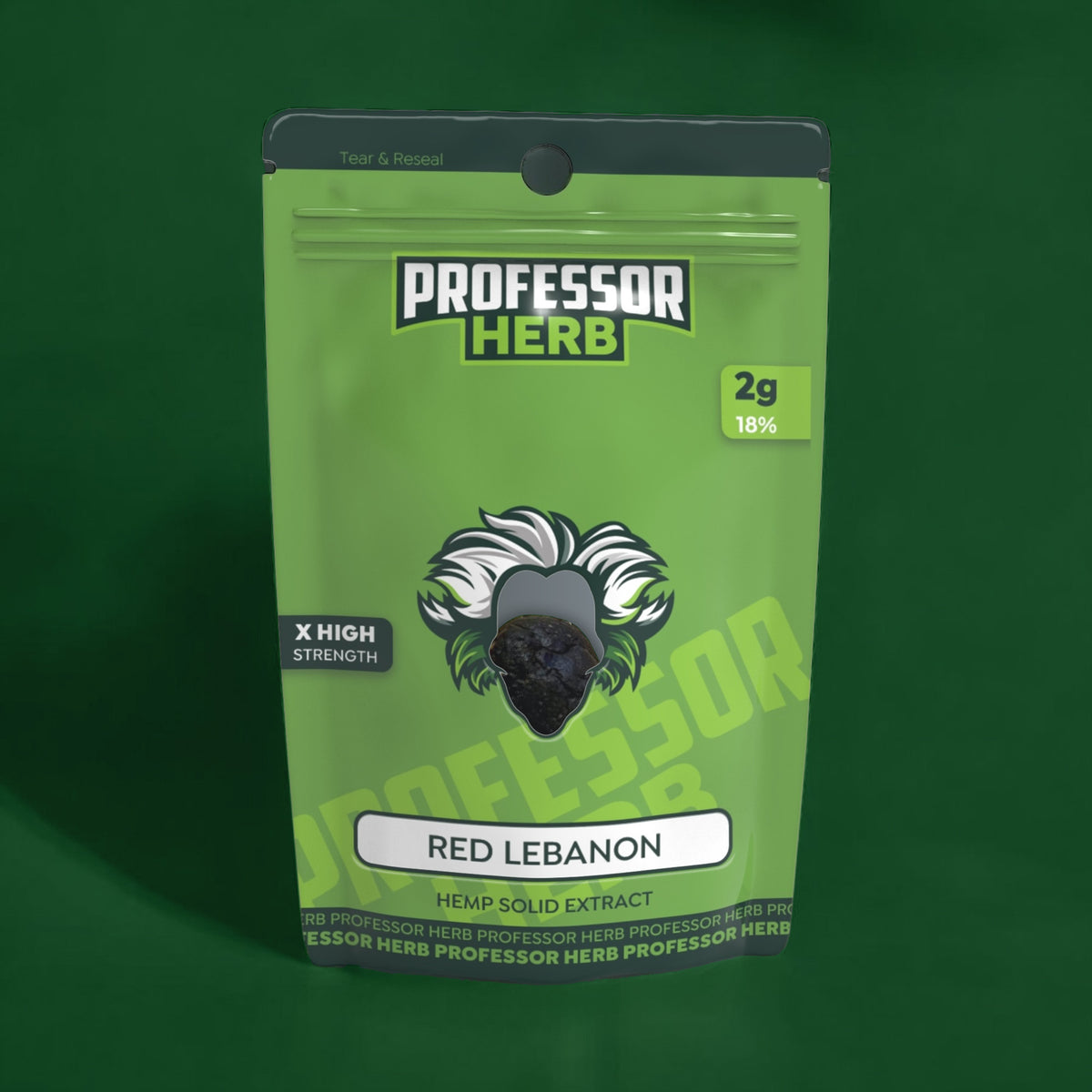 Professor Herb Hemp Solid Extract (2g) - Red Lebanon Hash (17%)