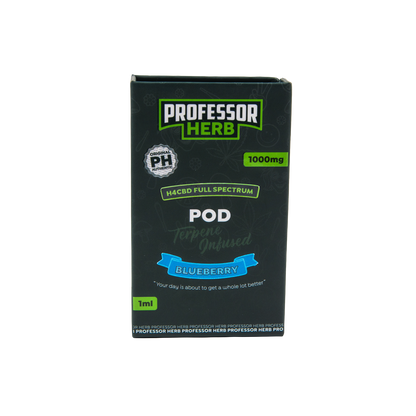 Professor Herb 1000mg Full Spectrum H4CBD 1ml Replacement Pod - Blueberry