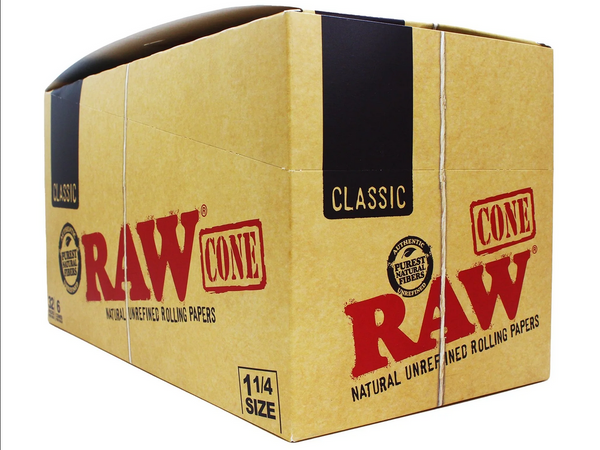 RAW Classic 1 1/4 Size Cones - 32pcs Full Box