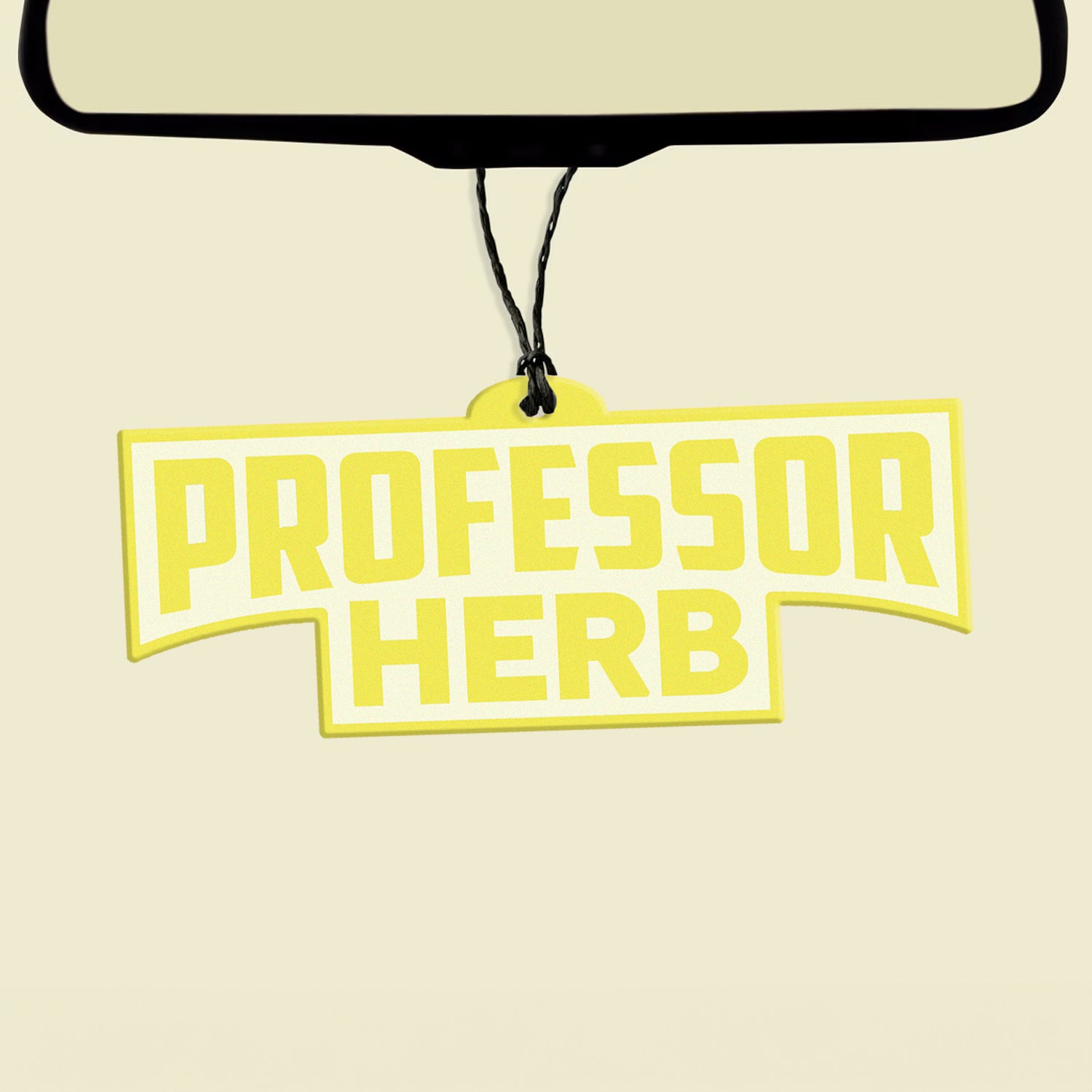 Professor Herb Car Air Freshener - Lemon