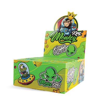 Monkey King Rolling Papers & Tips: Alien Burst - King Size Unbleached