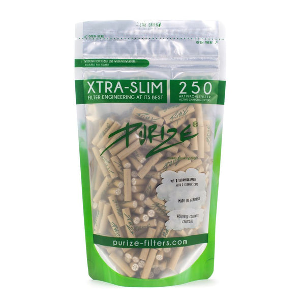 PURIZE® Activated Carbon Xtra Slim Filters Bag (250 pcs) - Organic