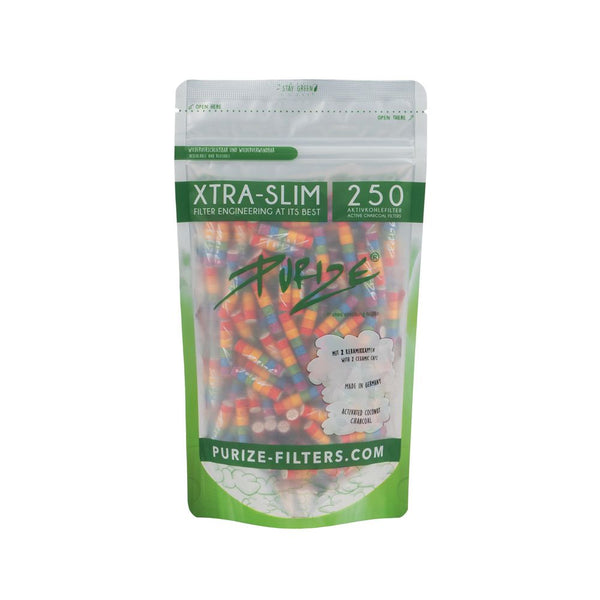 PURIZE® Activated Carbon Xtra Slim Filters Bag (250 pcs) - Rainbow