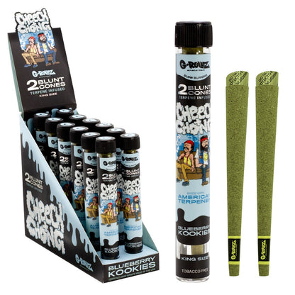 G-Rollz Cheech & Chong Terpene Infused Hemp Blunts - Blueberry Kookies