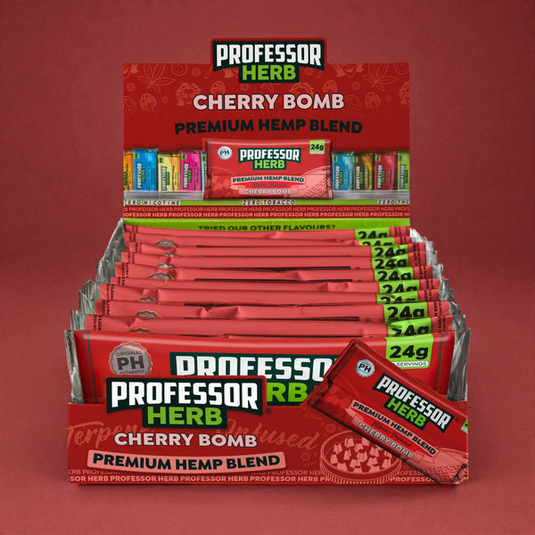 Professor Herb Premium Hemp Blend (Box of 10) - Cherry Bomb
