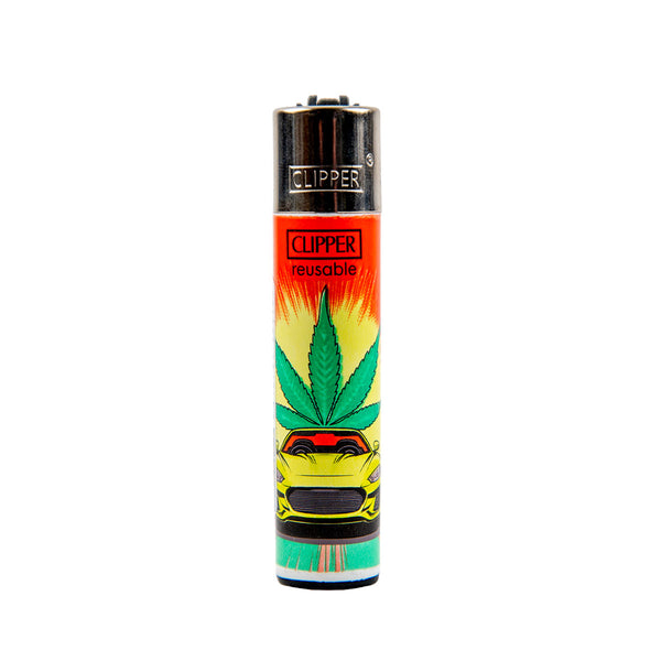Clipper Lighter Cartoon Leaves