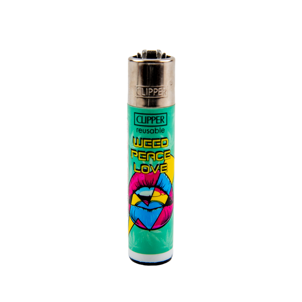 Clipper: Weed Break Free LB Lighters - Weed Peace Love
