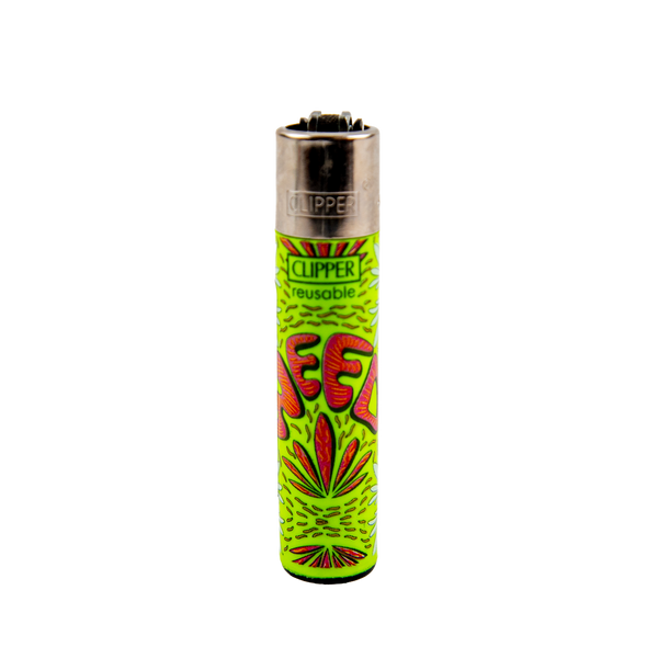 Clipper: Weed Flow LB Lighters - Green Weed
