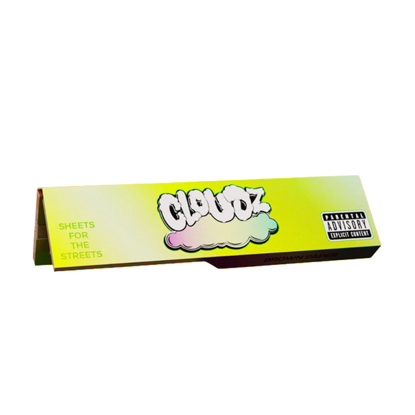 Cloudz King Size Rolling Papers with Side Lock - Brown (Single Pack)
