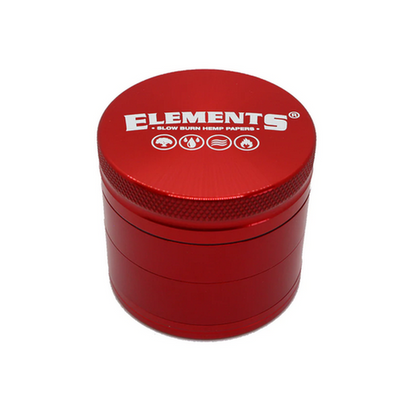 Elements 4-Part Metal Grinder - Red-Elements