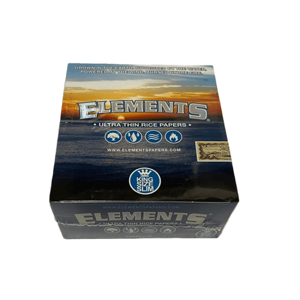 Elements Ultra Thin Rice Rolling Papers - 50pcs Full Box
