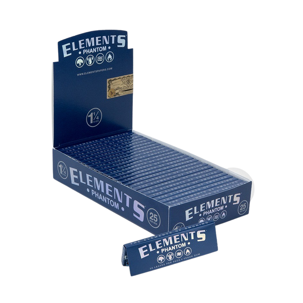 Elements 1¼ Ultra Thin Phantom Rolling Papers - 25pcs Full Box