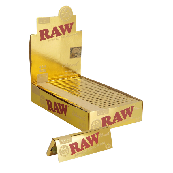 RAW Ethereal Classic 1¼ Thin Rolling Papers - 50pcs Full Box