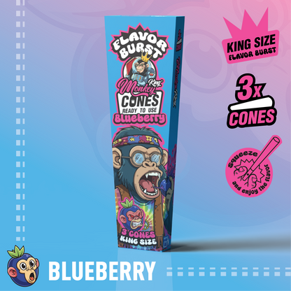 Monkey King King Size Flavor Burst Cones - (3 Pack)