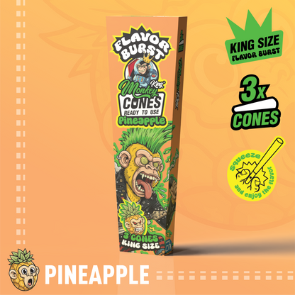 Monkey King King Size Flavor Burst Cones - (3 Pack)