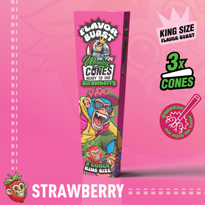Monkey King King Size Flavor Burst Cones - (3 Pack)