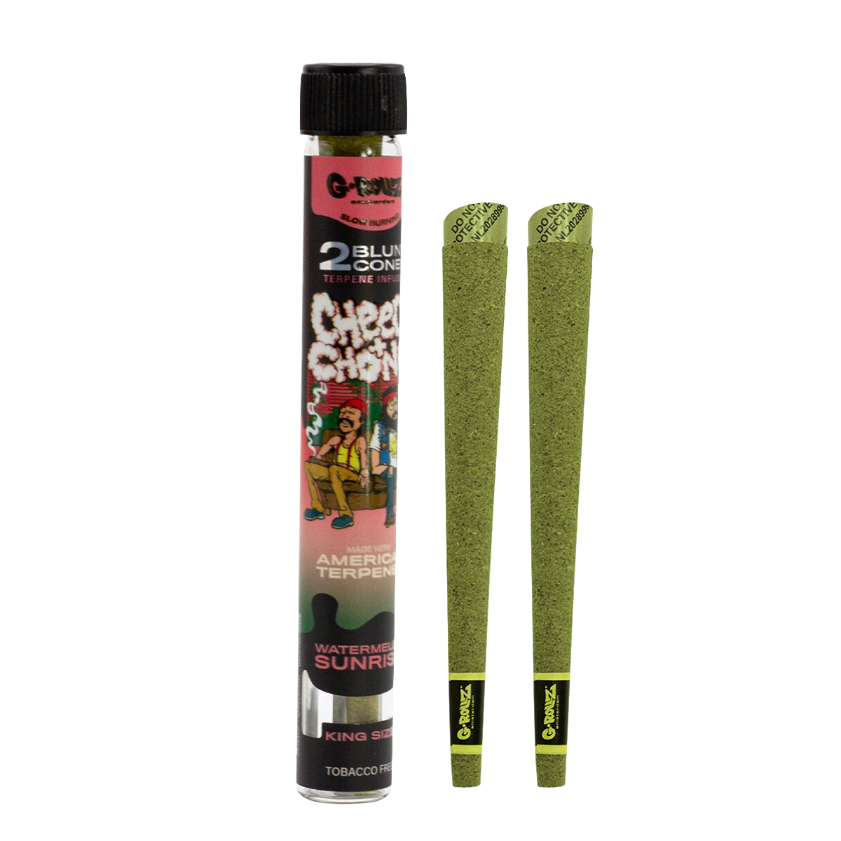 G-Rollz 'Cheech & Chong' Terpene Infused Hemp Blunts 2pcs - Watermelon Sunrise