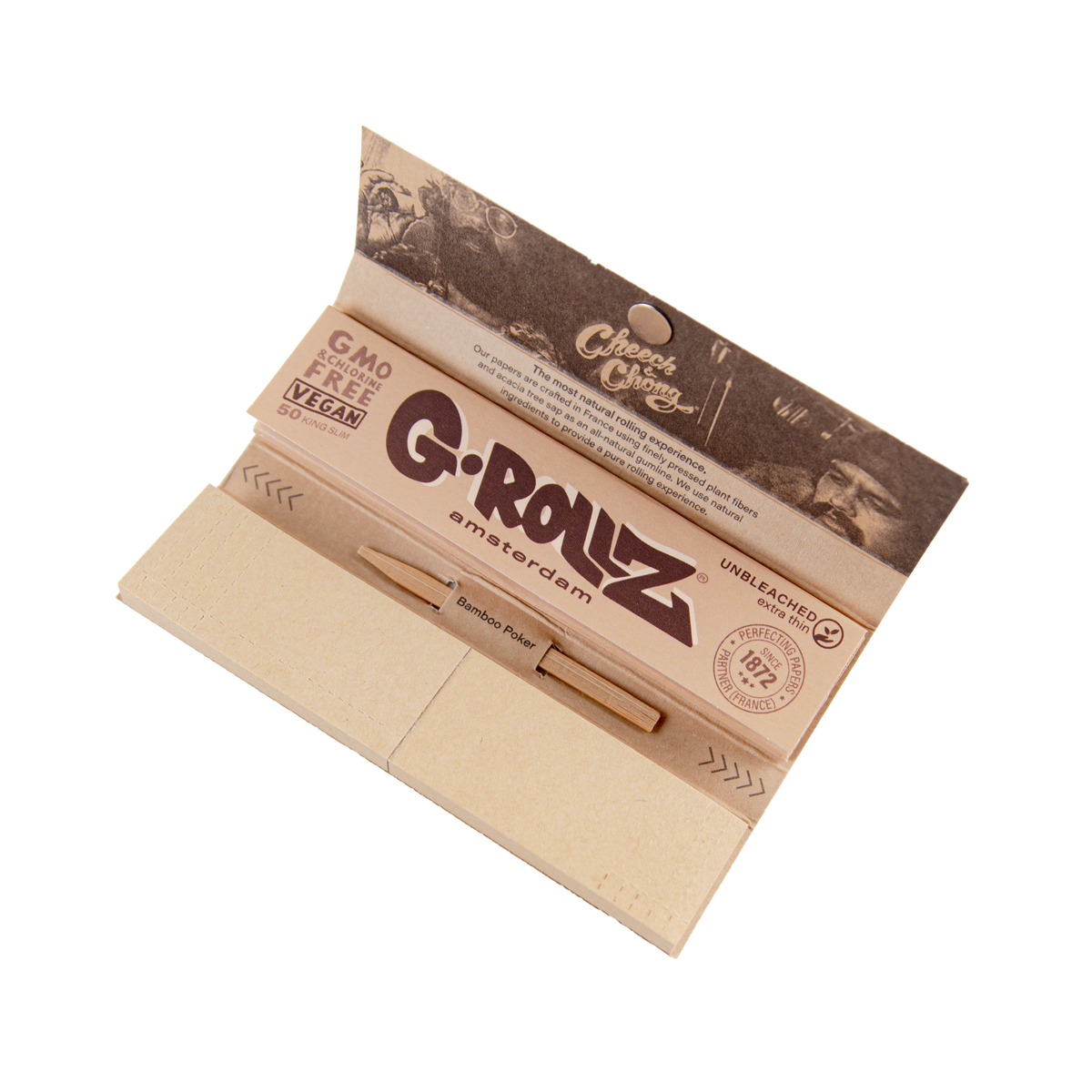 G-Rollz cannabis rolling paper packaging on a white background