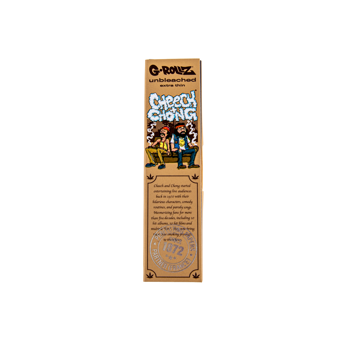 G-Rowz Cheech & Chong unbleached paper towel package on a white background