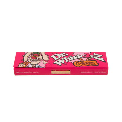G-Rollz Dr. Whiskerz Pink Rolling Papers, Tips & Poker
