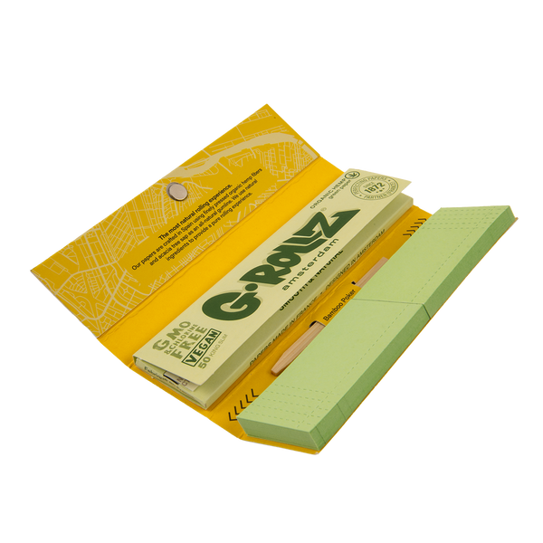 G-Rollz Jungle Organic Hemp King Size Papers + Tips + Poker