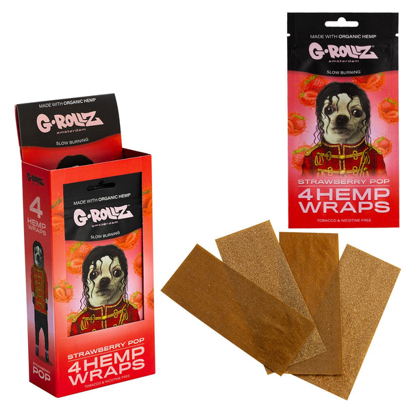 G-Rollz Hemp Wraps - (15 Pack) - Strawberry Pop