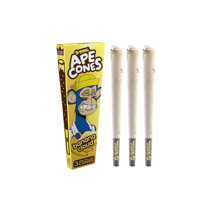 Ape Cones packaging with three cones on a white background