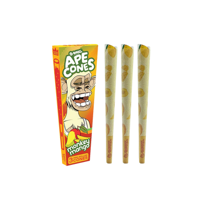 Ape Cones packaging with three cones on a white background