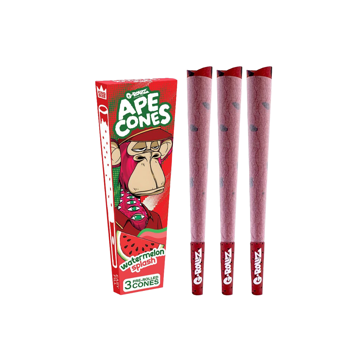 Ape Cones packaging with three cones on a white background