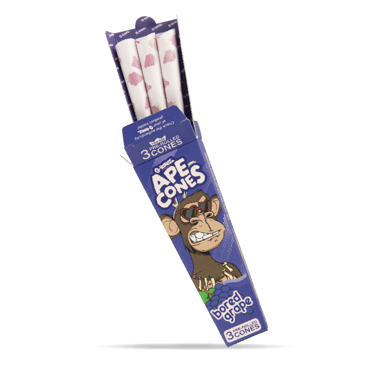 Pack of Ape Cones with a cartoon monkey on a white background