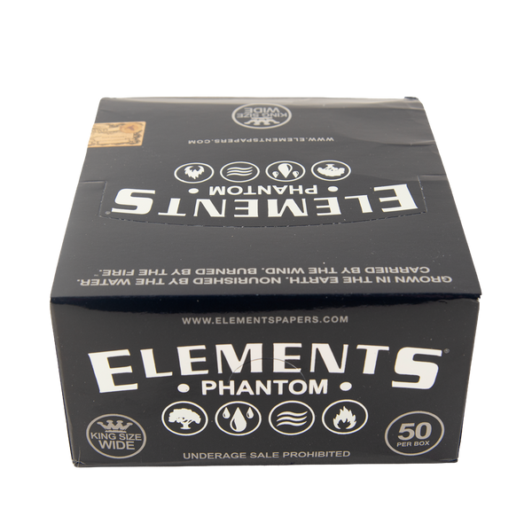 Elements Phantom King Size Wide Papers - 50pcs Full Box