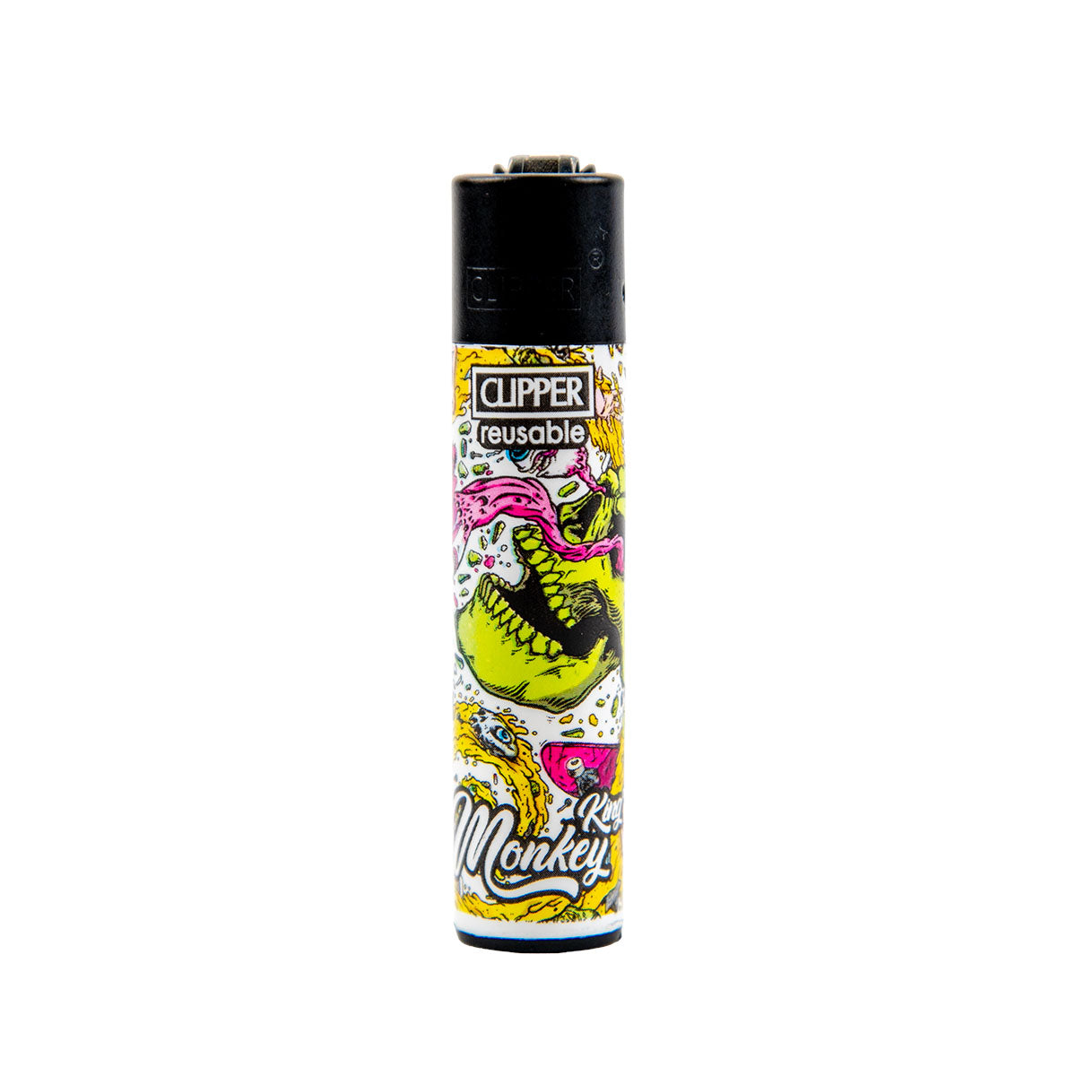 Clipper Reusable Lighter With A Monkey King Skull Design