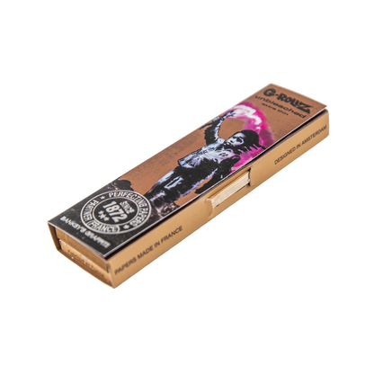 G-Rollz Rolling Papers, Tips & Poker: Unbleached Extra Thin - King Size