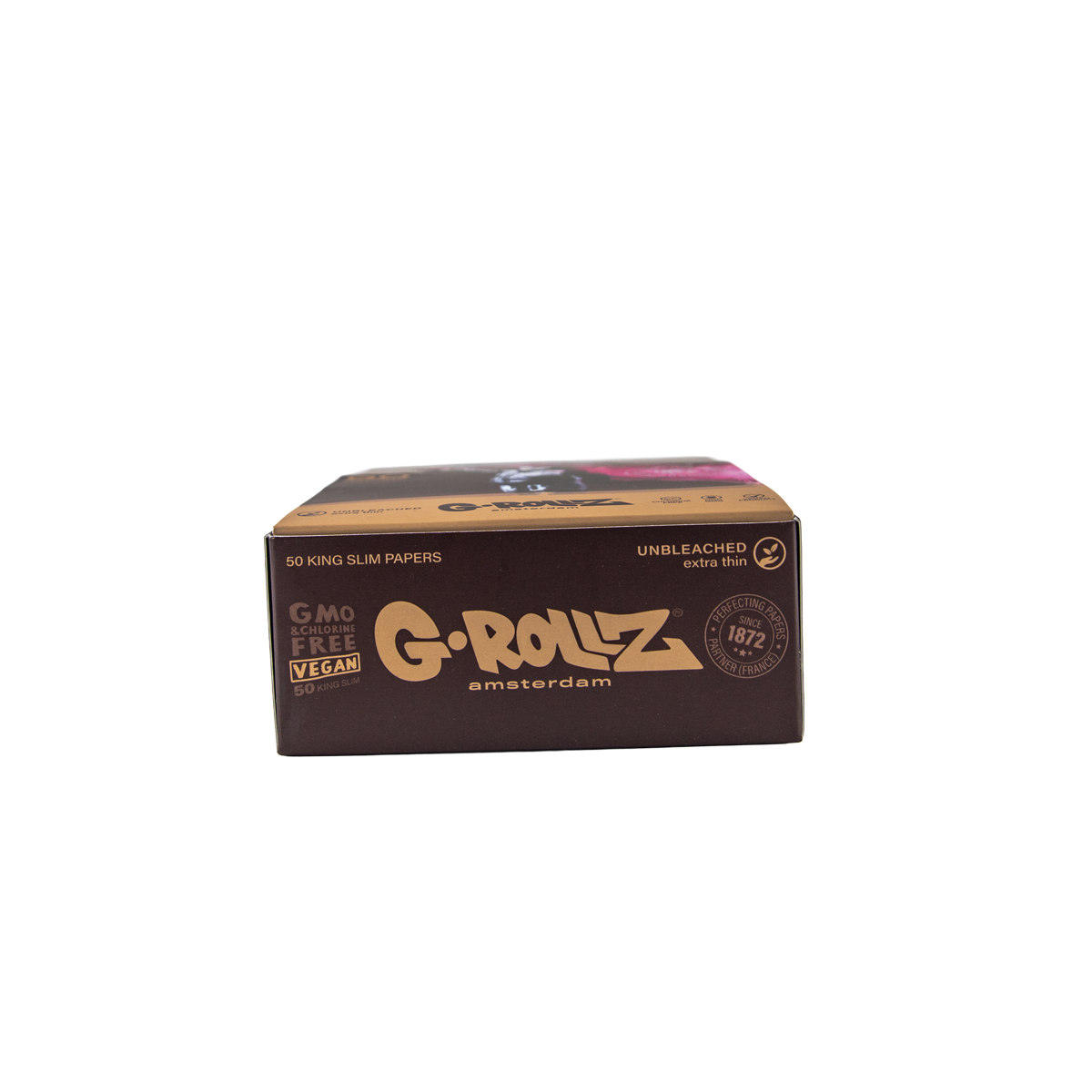 G-Rollz Rolling Papers, Tips & Poker: Unbleached Extra Thin - King Size