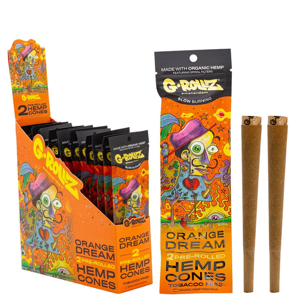 G-Rollz 2 Pre-Rolled Hemp Cones - (12 Pack) - Orange Dream