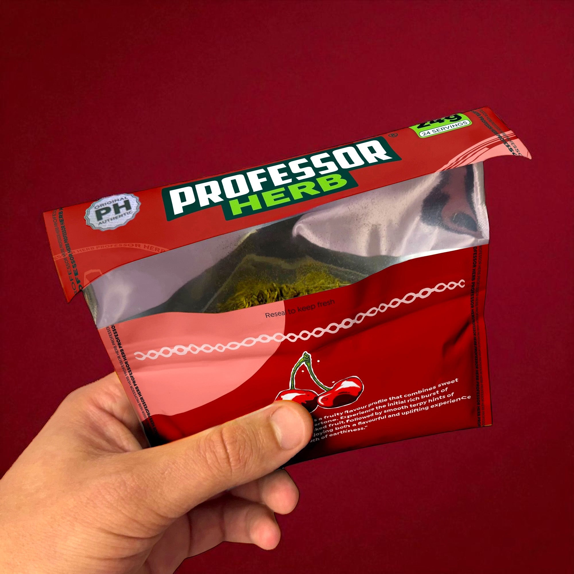 Professor Herb Premium Hemp Blend (Box of 10) - Cherry Bomb