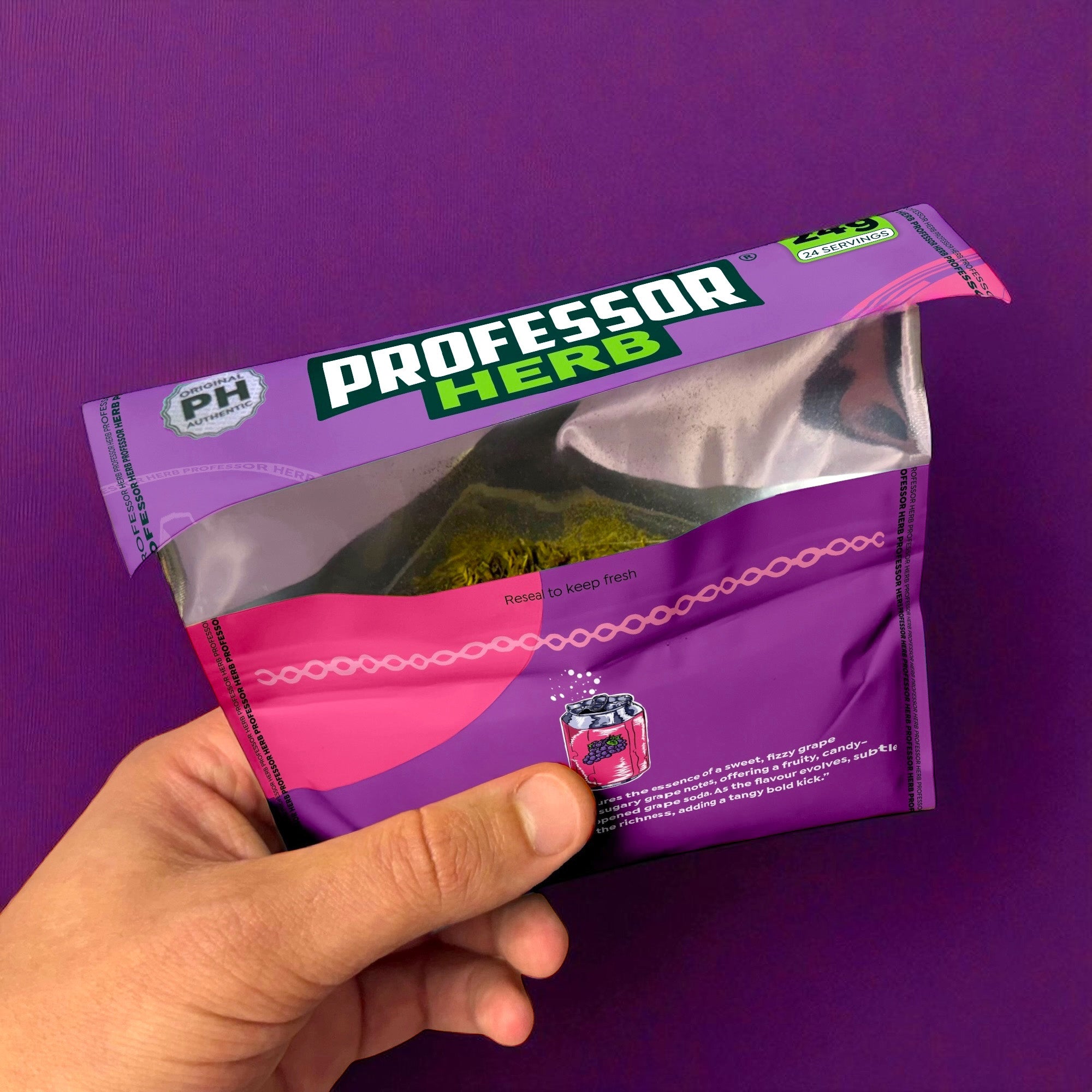 Professor Herb Premium Hemp Blend (Box of 10) - Grape Soda